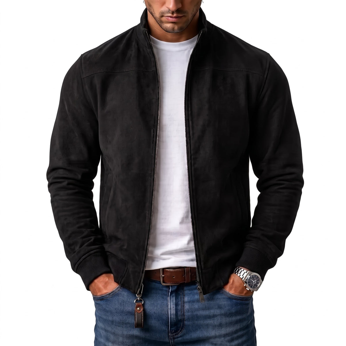 Carlos | Chaqueta Bomber de Ante