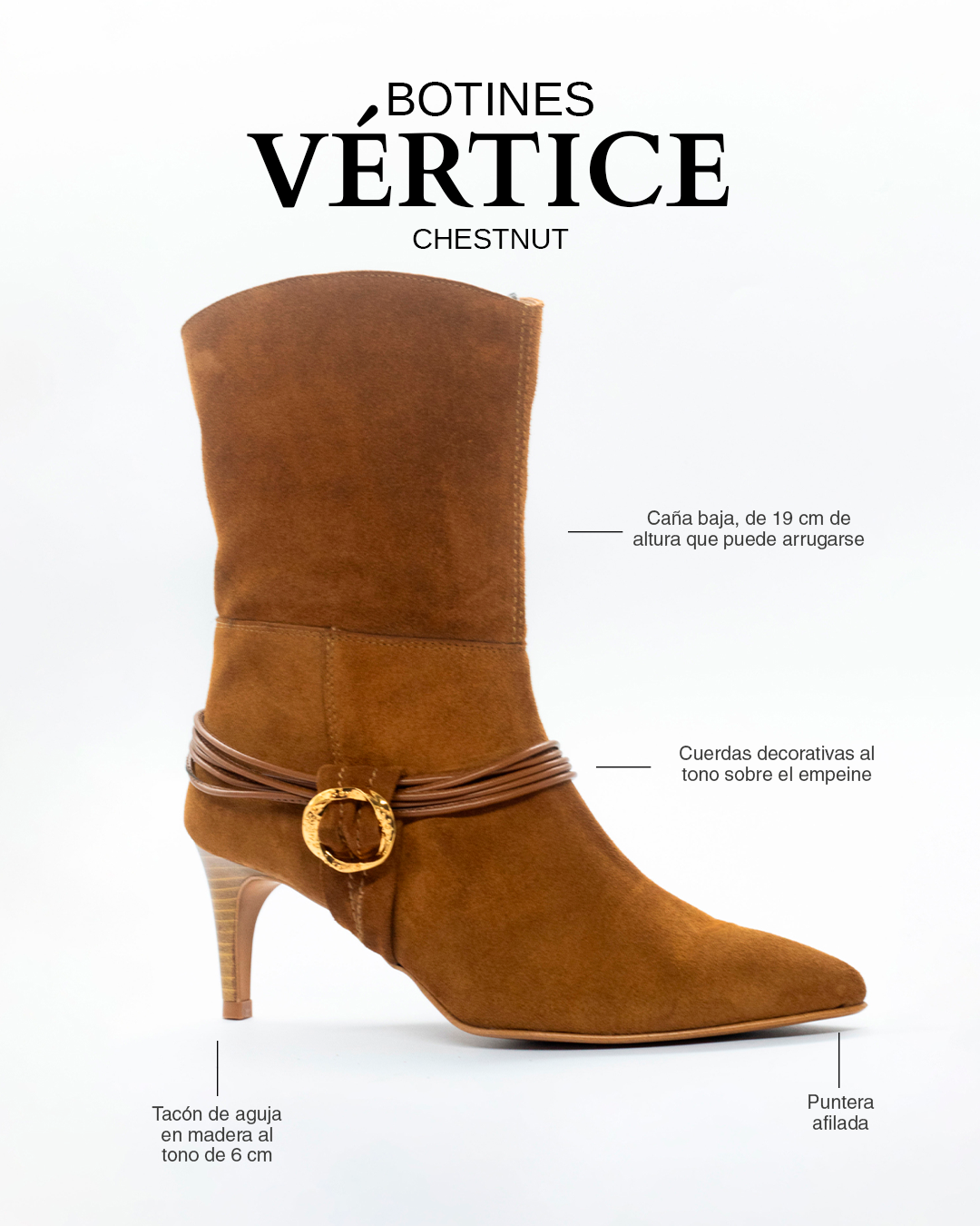 Botines Vertice Castaño