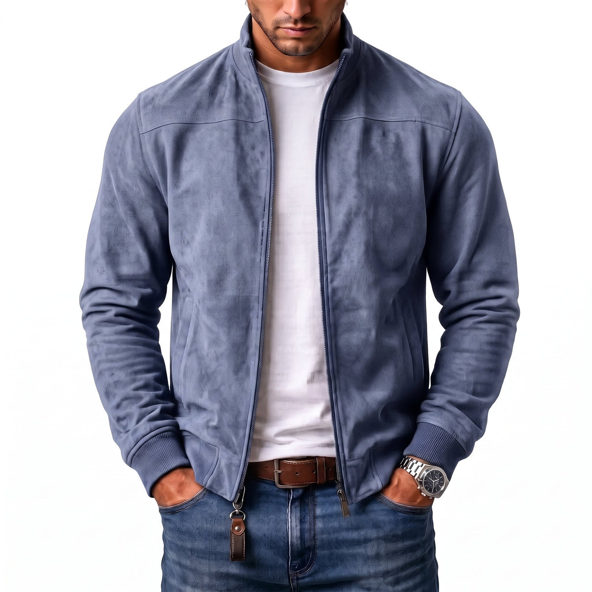 Carlos | Chaqueta Bomber de Ante