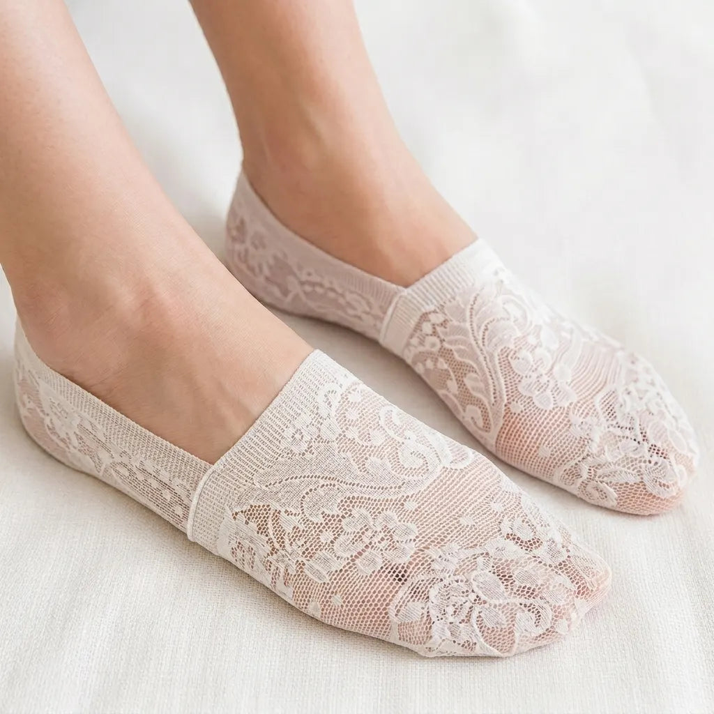 Calcetines de encaje «Floral Elegance»