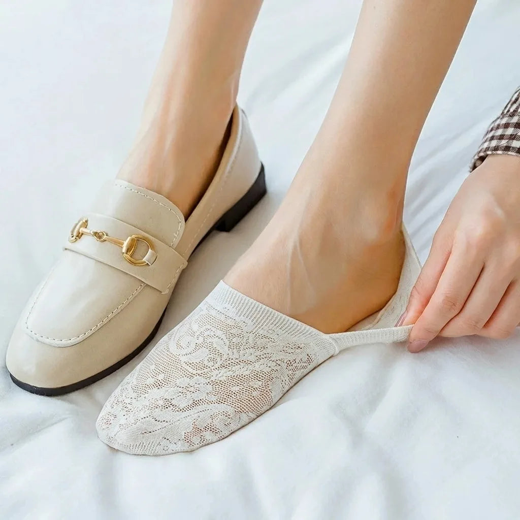 Calcetines de encaje «Floral Elegance»