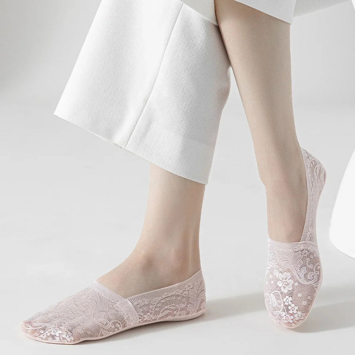 Calcetines de encaje «Floral Elegance»