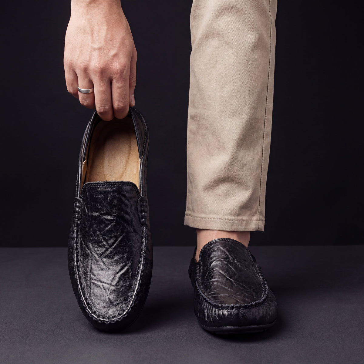 Mocasines de piel Montello