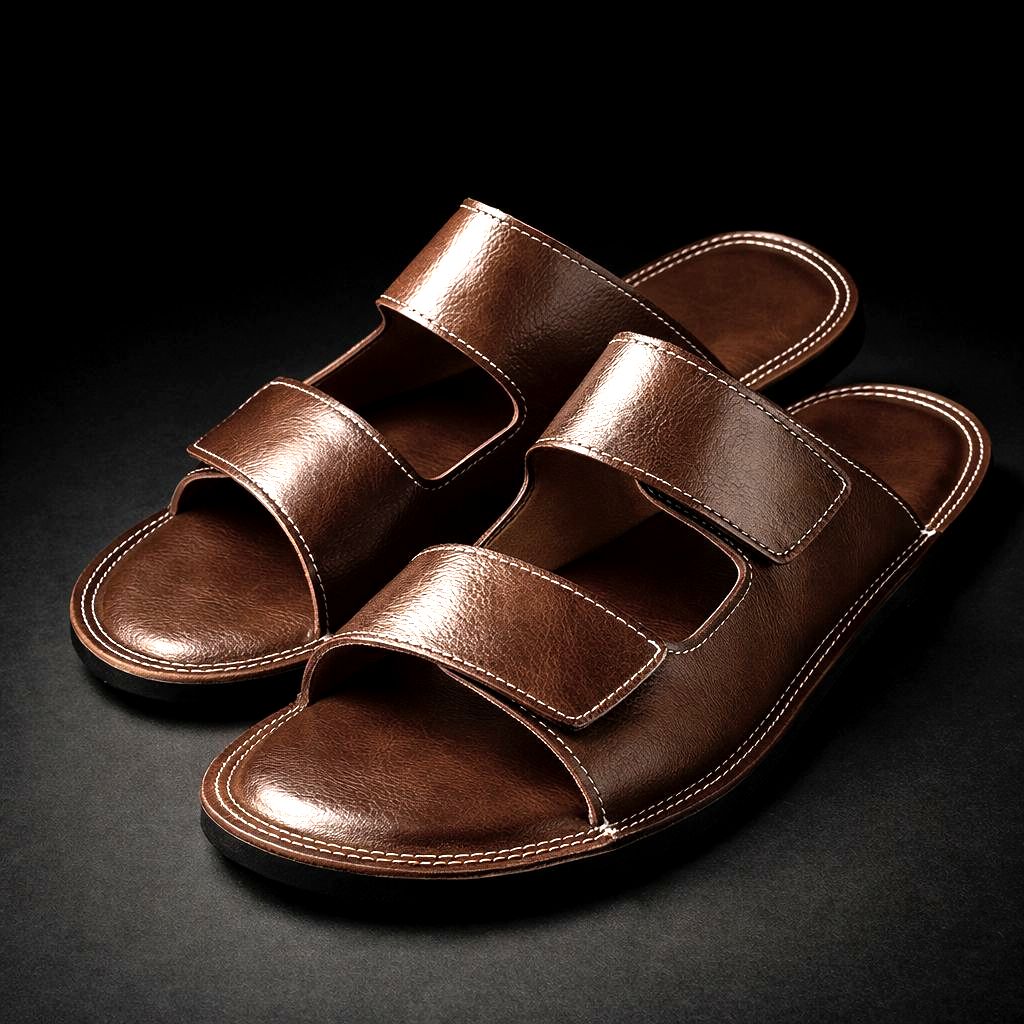 Chanclas de piel Montavio