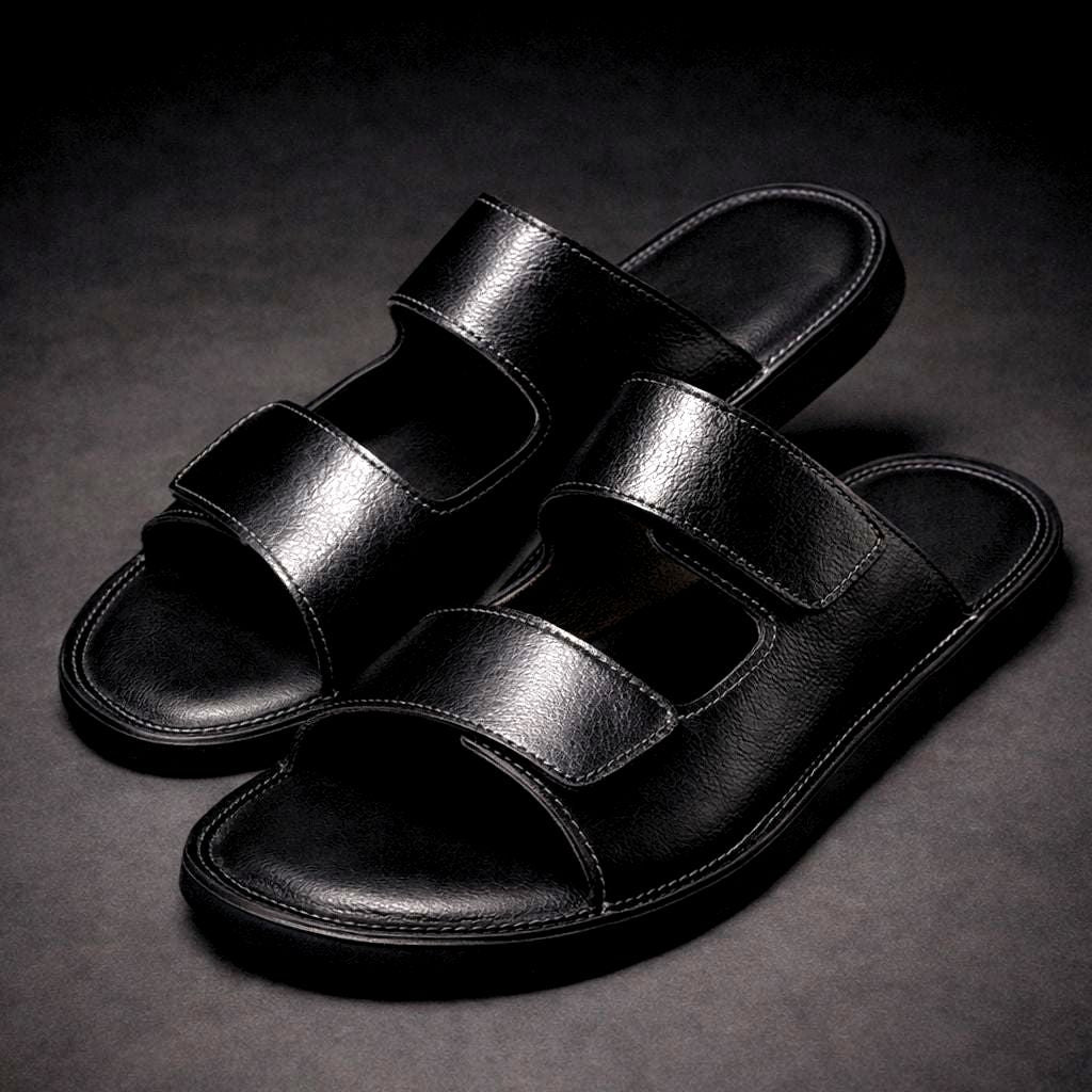 Chanclas de piel Montavio