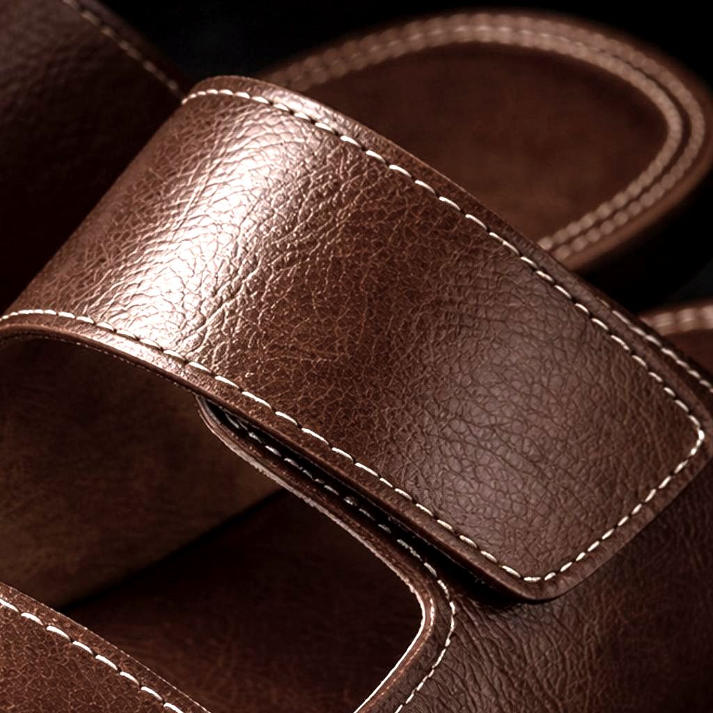 Chanclas de piel Montavio